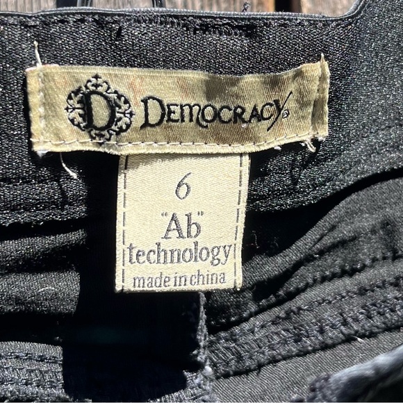 Democracy Ab technology black distressed skinny jeans size 6 - Picture 2 of 16